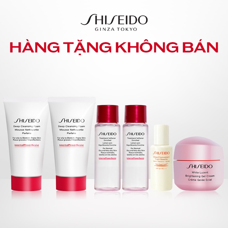 Bộ quà tặng Shiseido (tặng kèm sản phẩm Shiseido UTM 75ml)
