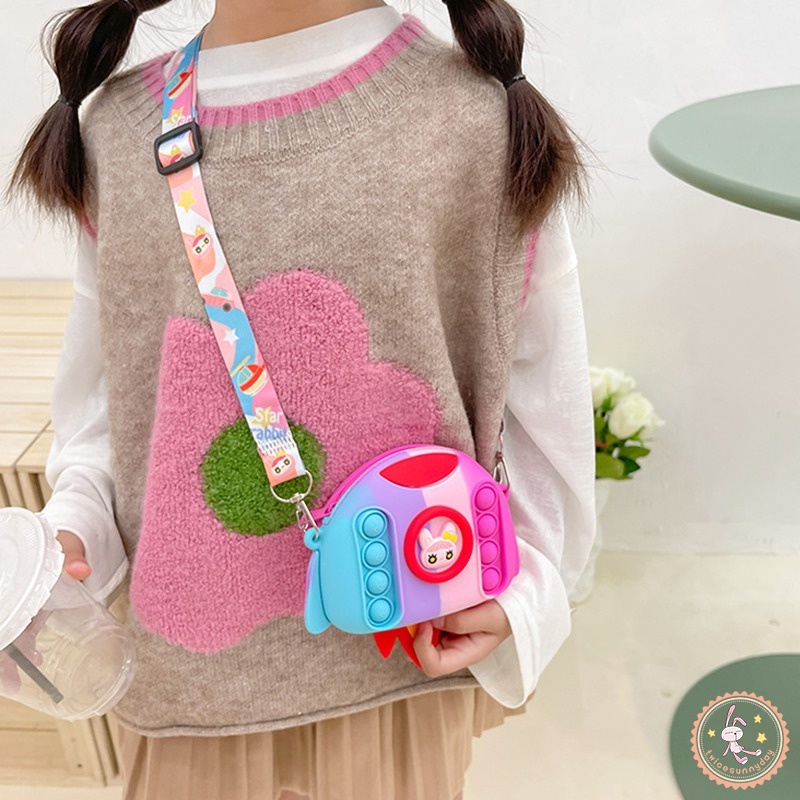 Túi Xách Đeo Vai Màu Sắc Xinh Xắn Cho Bé Gái