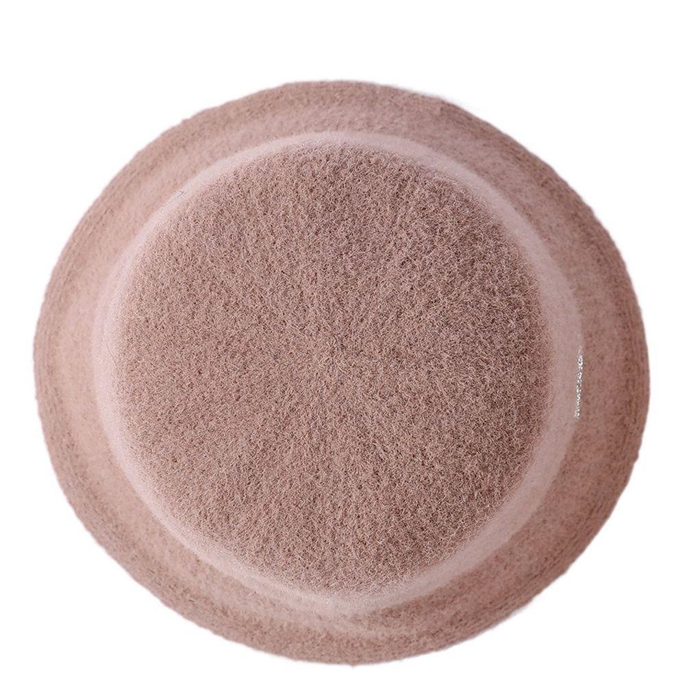 Mũ Bucket Màu Trơn In Chữ Phong Cách Hàn Quốc Sang Trọng Thời Trang Thu Đông Cho Nữ