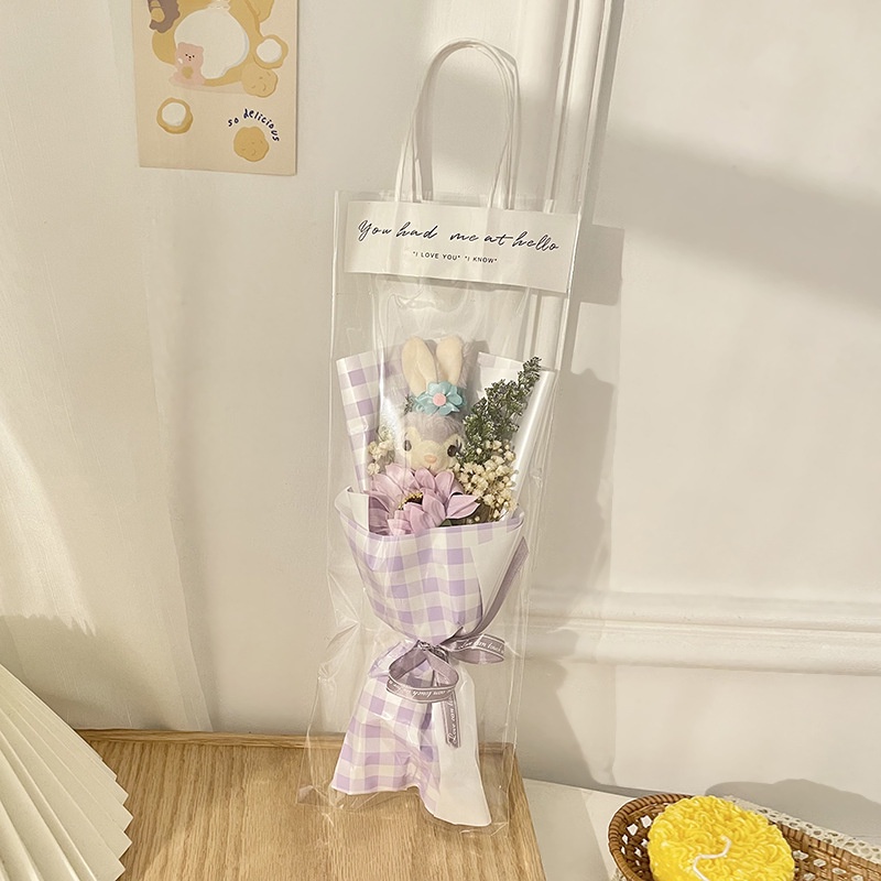 Bó Hoa Stellalou Kiểu Dáng Hoạt Hình Dễ Thương Dùng Làm Quà Tặng Valentine