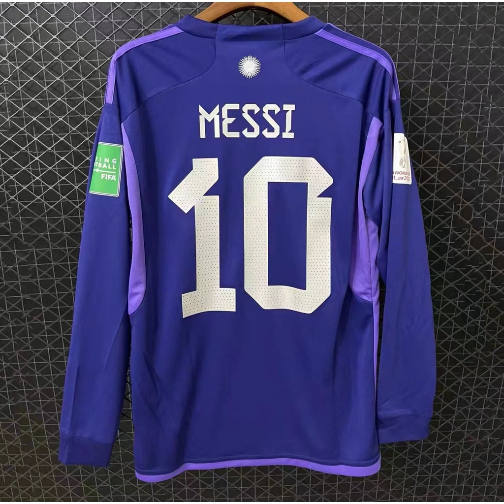Áo Bóng Đá Tay Dài Màu Tím Số 22-23 Argentina