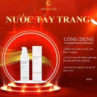 Tẩy trang heracos - làm sạch và dưỡng ẩm làn da trong một bước