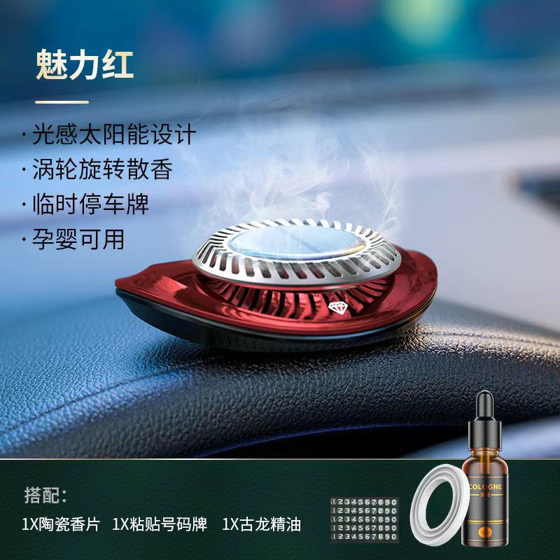 Nước hoa năng lượng mặt trời + bảng số điện thoại