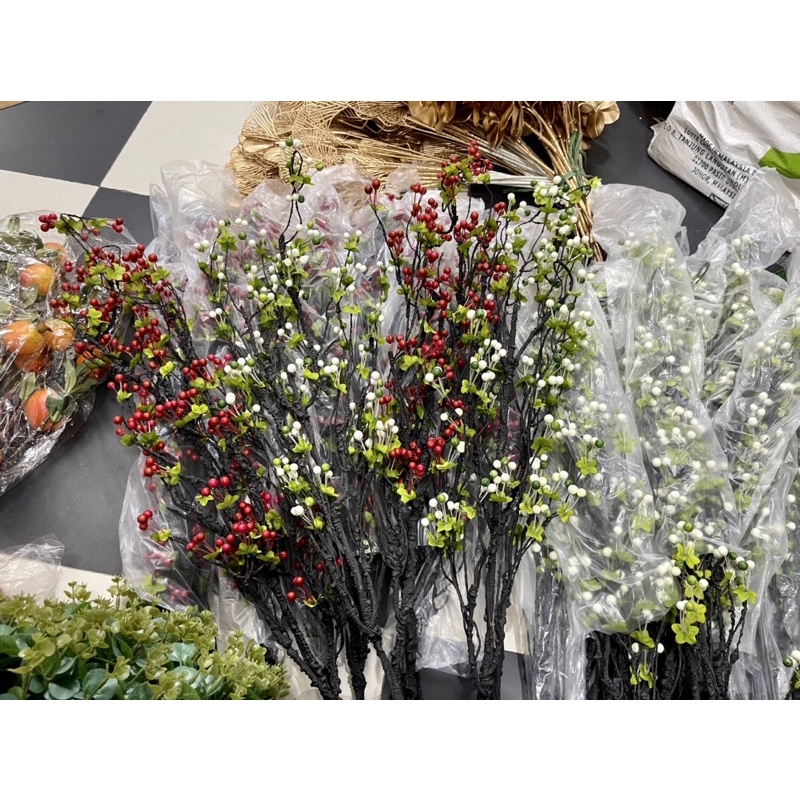 cành cherry cổ loại to (cành cherry trang trí)