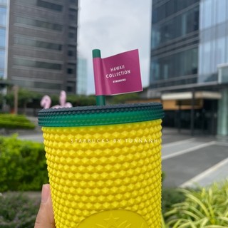 [Chính hãng] Ly Starbucks Studded Hawaii Yellow 710ml