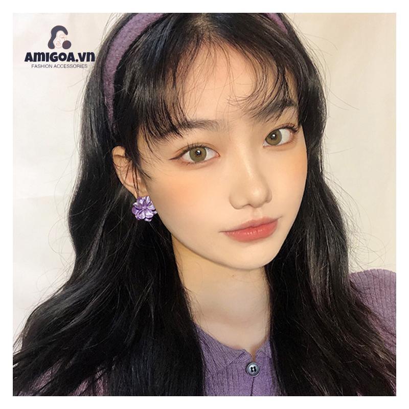 ✨✨Bông Tai Hình Hoa Phong Cách Hồng Kông Cổ Điển Dễ Thương Cho Nữ