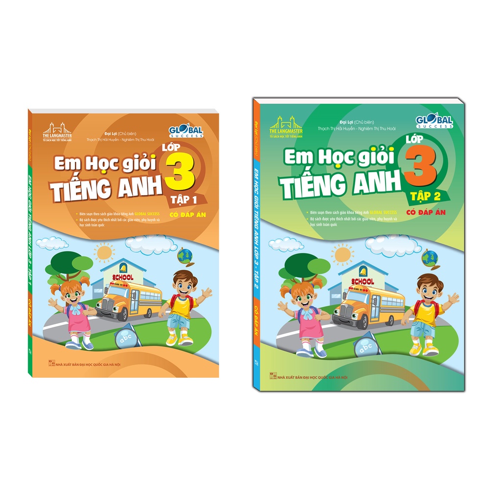 Sách GLOBAL SUCCESS - (Trọn bộ 2 cuốn) Em Học Giỏi Tiếng Anh Lớp 3- Có đáp án