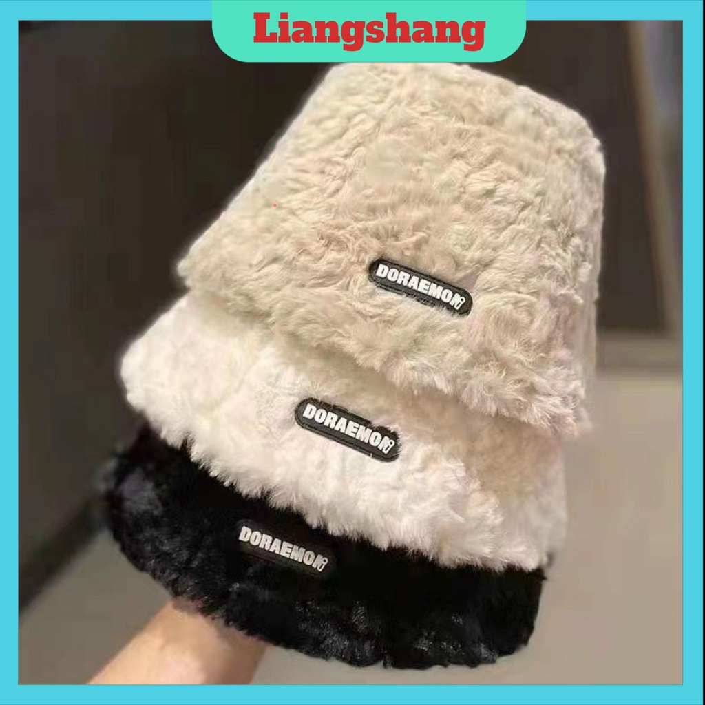 Mũ lông mềm Doremon 🍁FREESHIP🍁Mũ bucket , Nón tai bèo vành cụp lông thỏ mềm nhiều màu sắc Ulzzang form unisex nam nữ