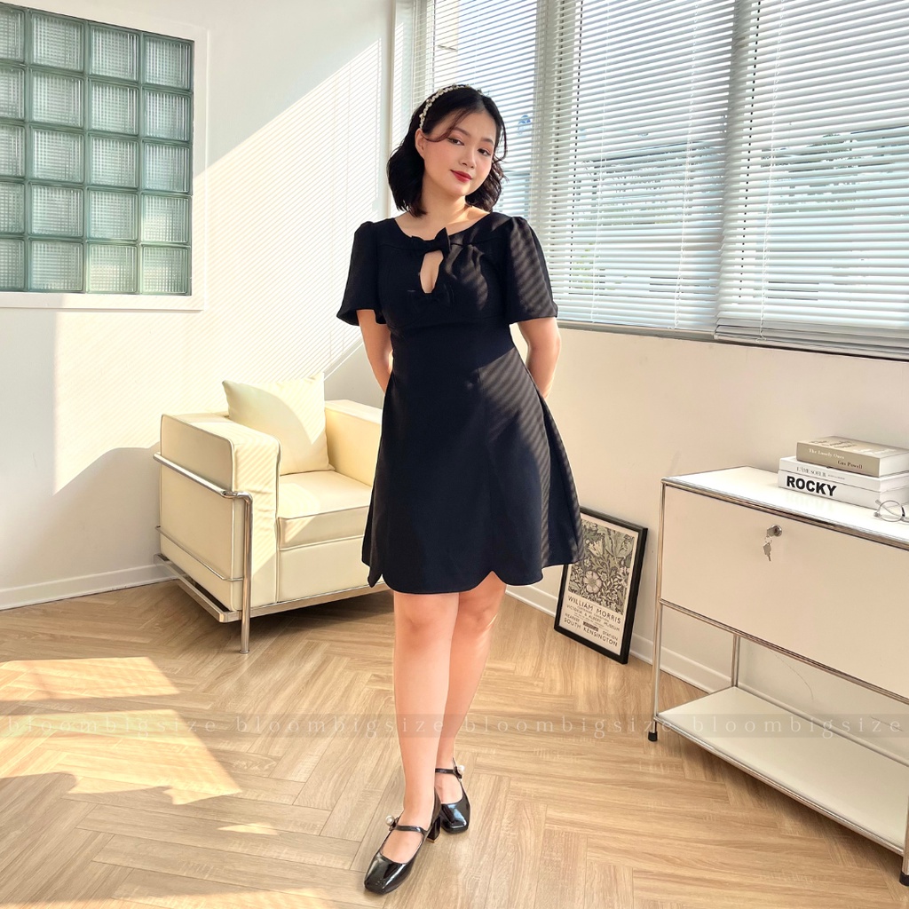 Váy Đầm BIGSIZE Khoét Ngực Hack Dáng