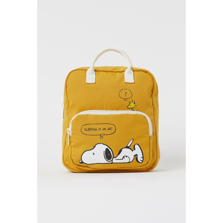 Balo Snoopy vàng kt 9x19x22 cm HM H&M_hàng chính hãng authentic