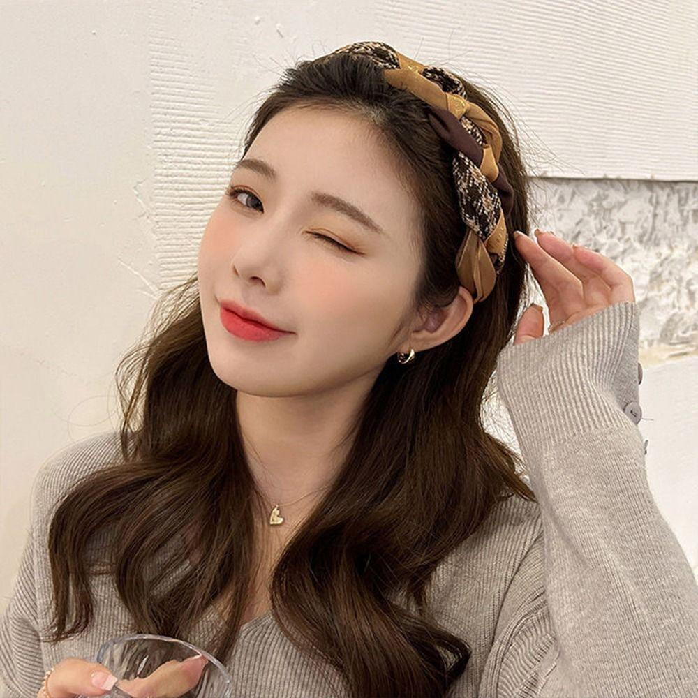 Băng Đô Cài Tóc Dạng Xoắn Phong Cách Retro Thời Trang Cho Nữ Rửa Mặt