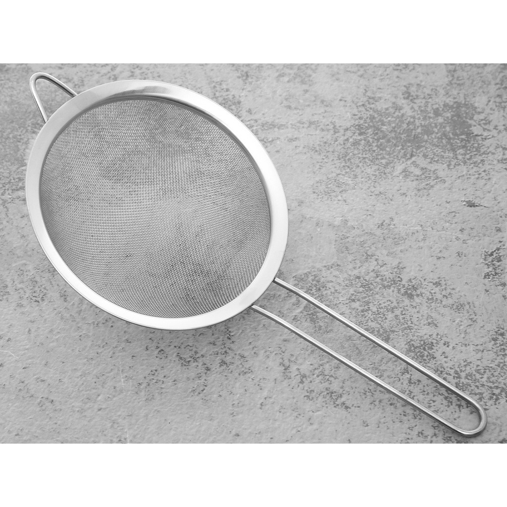 Rây lọc bột, rây lọc cháo Inox 2 lớp mắt dày size 10, 15,18cm cho bé tập ăn dặm-cocochang