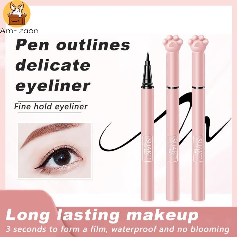 Bút Kẻ Mắt Dạng Lỏng Chống Nước Lâu Trôi Thiết Kế Vỏ Hình Chân Mèo Dễ Thương