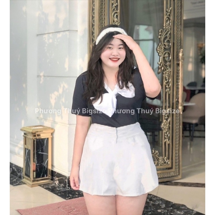 Áo kiểu nơ xéo hot bigsize ( ảnh chụp tại shop )