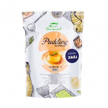 Bột Pudding Barismate hương trứng, dưa lưới, môn,..