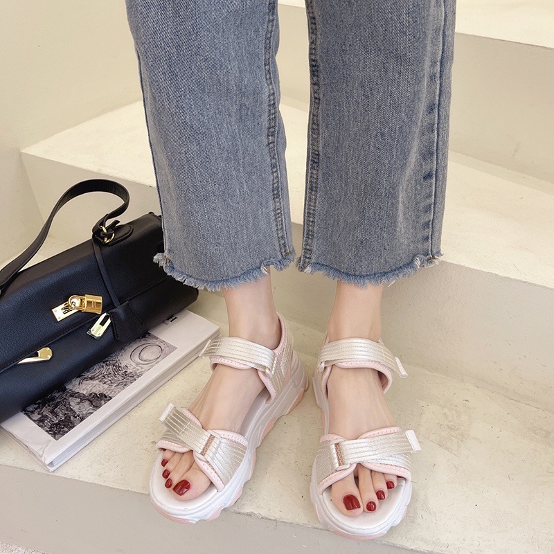 Xăng đan Đế Dày Chống Trượt Dễ Phối Đồ Thời Trang Cho Nữ