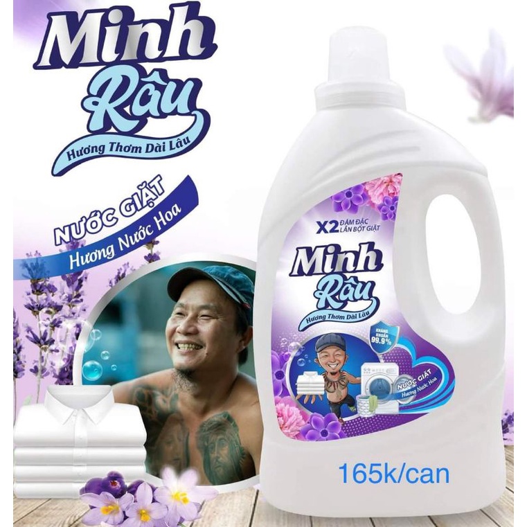 Nước giặt xả cao cấp Minh Râu