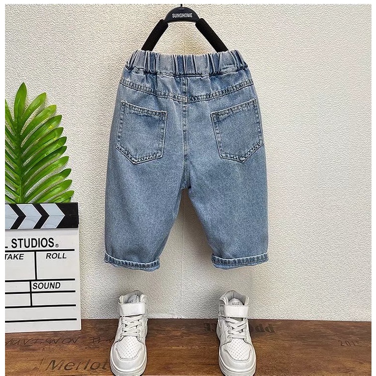 Quần Jean Dài In Hoạt Hình Doraemon Thời Trang Mùa Hè 2023 Cho Bé Trai