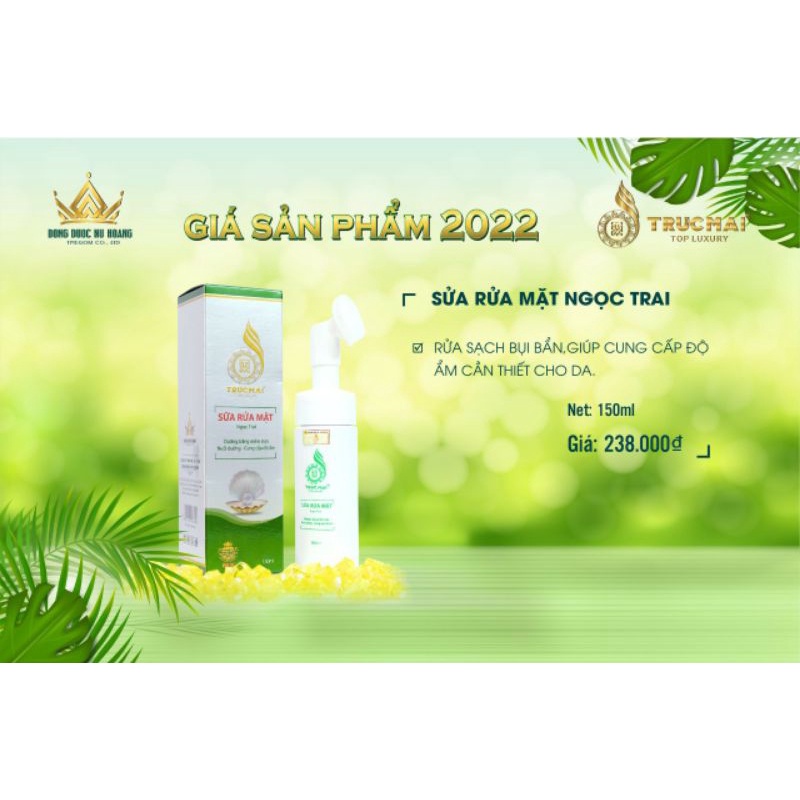 Mỹ phẩm Trúc Mai - Sữa rửa mặt chiết xuất Ngọc Trai