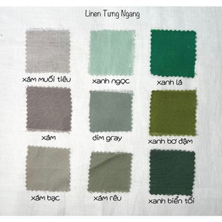 Vải linen tưng sớ ngang