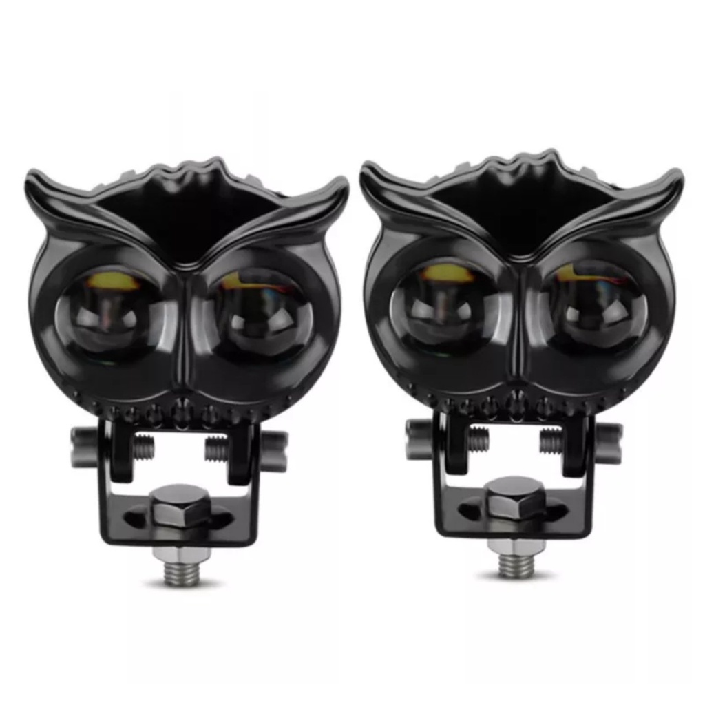 Đèn trợ sáng xe máy ô tô mắt cú X22 Pro 45W 2 mắt led siêu sáng cốt vàng pha trắng cho khách víp