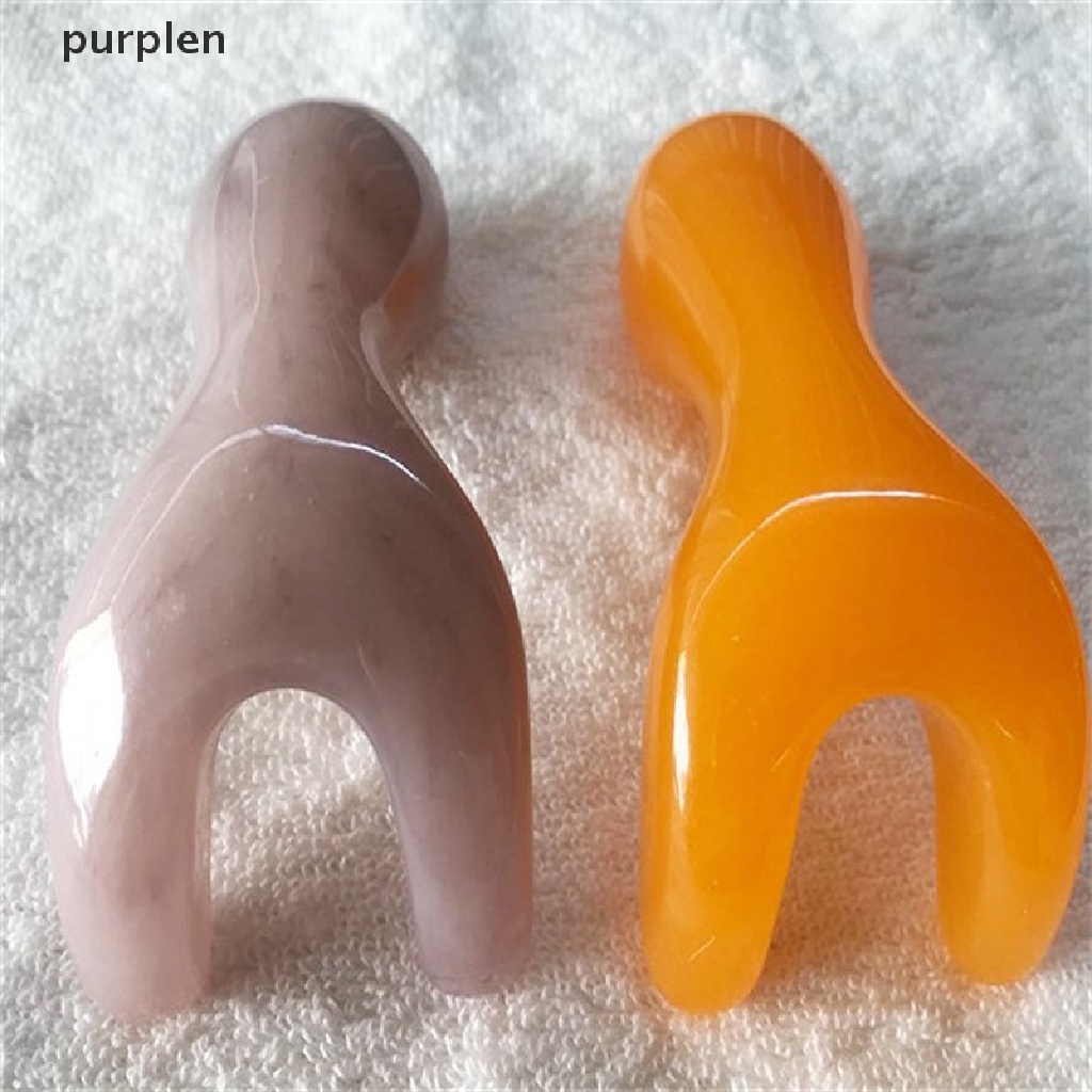 Gua Sha Mát Xa Mặt Và Cơ Thể Bằng Đá Tím Tự Nhiên