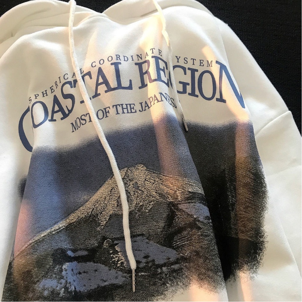 SUXI Áo Hoodie Thể Thao Tay Dài Dáng Rộng Phong Cách Hàn Quốc Thời Trang Thu Đông Cho Nữ