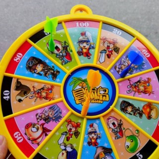 Bảng phi tiêu nam châm size 30cm kèm 3 tiêu Huy Toy Kids