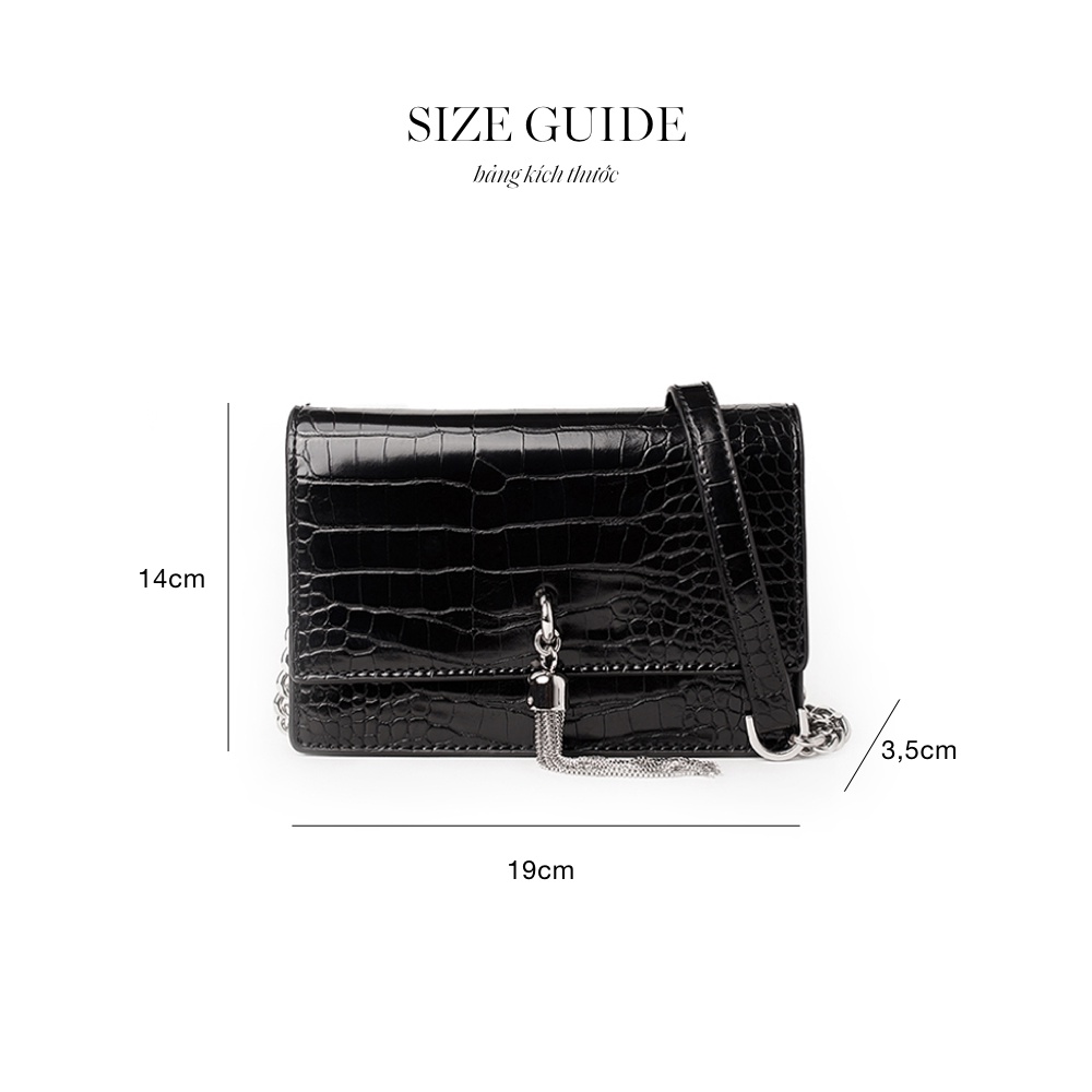 Túi xách Floralpunk Croc Tassel Crossbody Bag