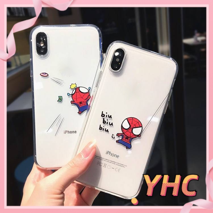 Ốp Điện Thoại Hình Spiderman Dễ Thương Cho iPhone 6s 6splus 7 7plus 8 8plus X XS XSMAX 11 12 Pro Max Plus Promax-964