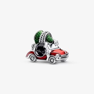 Charm trang sức mạ bạc 925 hình cây thông / xe ô tô độc đáo