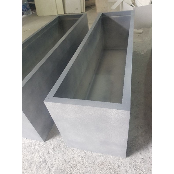 Chậu 106x30x35 ( Dày 10mm)Màu Xi măng mài siêu đẹp Compositer không chân LAM KINH GADREN