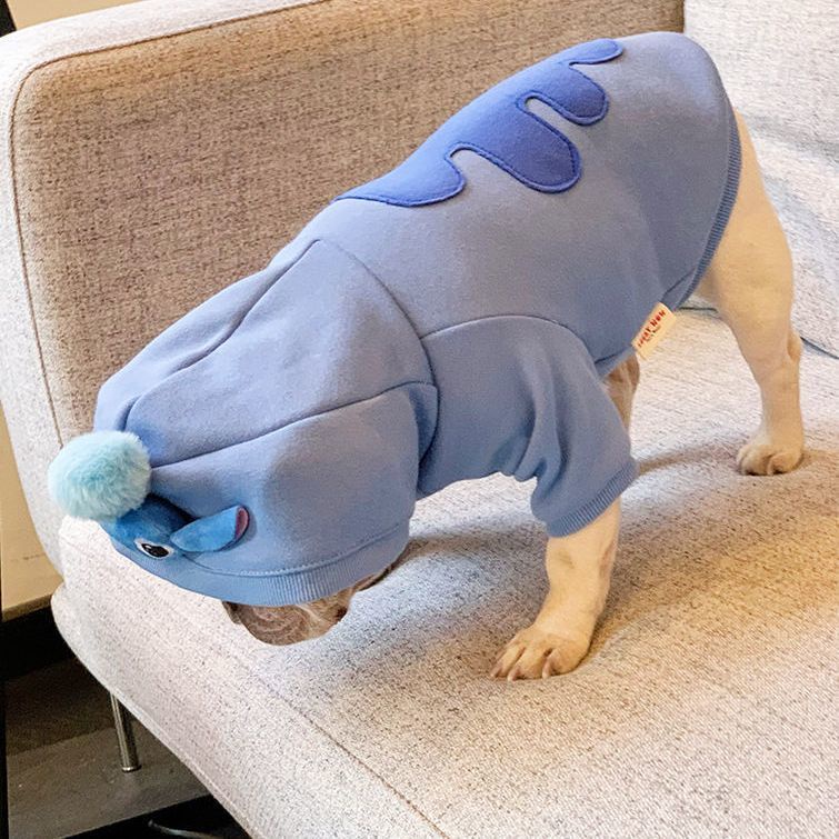 Áo Thu Đông In Hình Stitch Dễ Thương Cho Thú Cưng