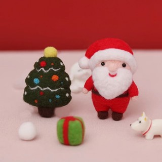 Len Chọc Handmade, Bộ Kit Len Chọc Santa With Gift