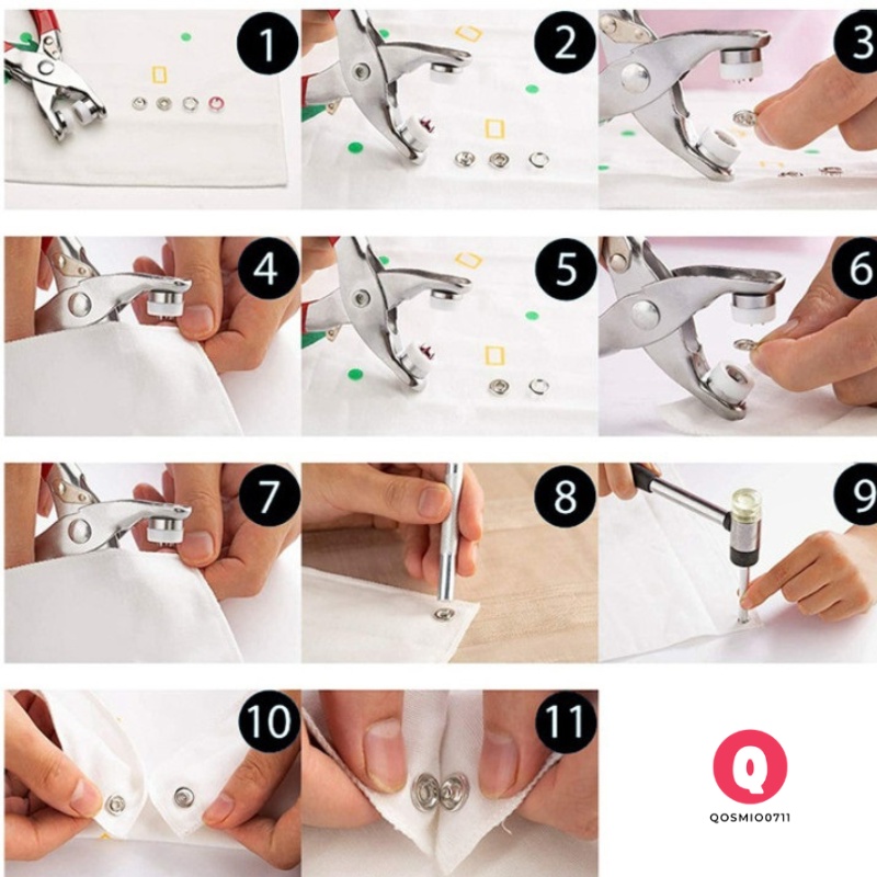 KÌM BẤM CÚC SẮT, BẤM KHUY + TẶNG KÈM 100 CÚC