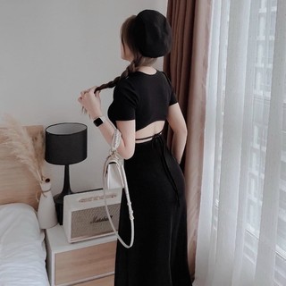 Đầm maxi hở lưng bigsize - kèm ảnh thật