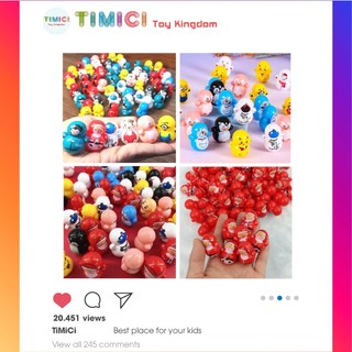Lật đật mini đồ chơi lật đật ông già noel, squid game, doremon, minion, pikachu ...