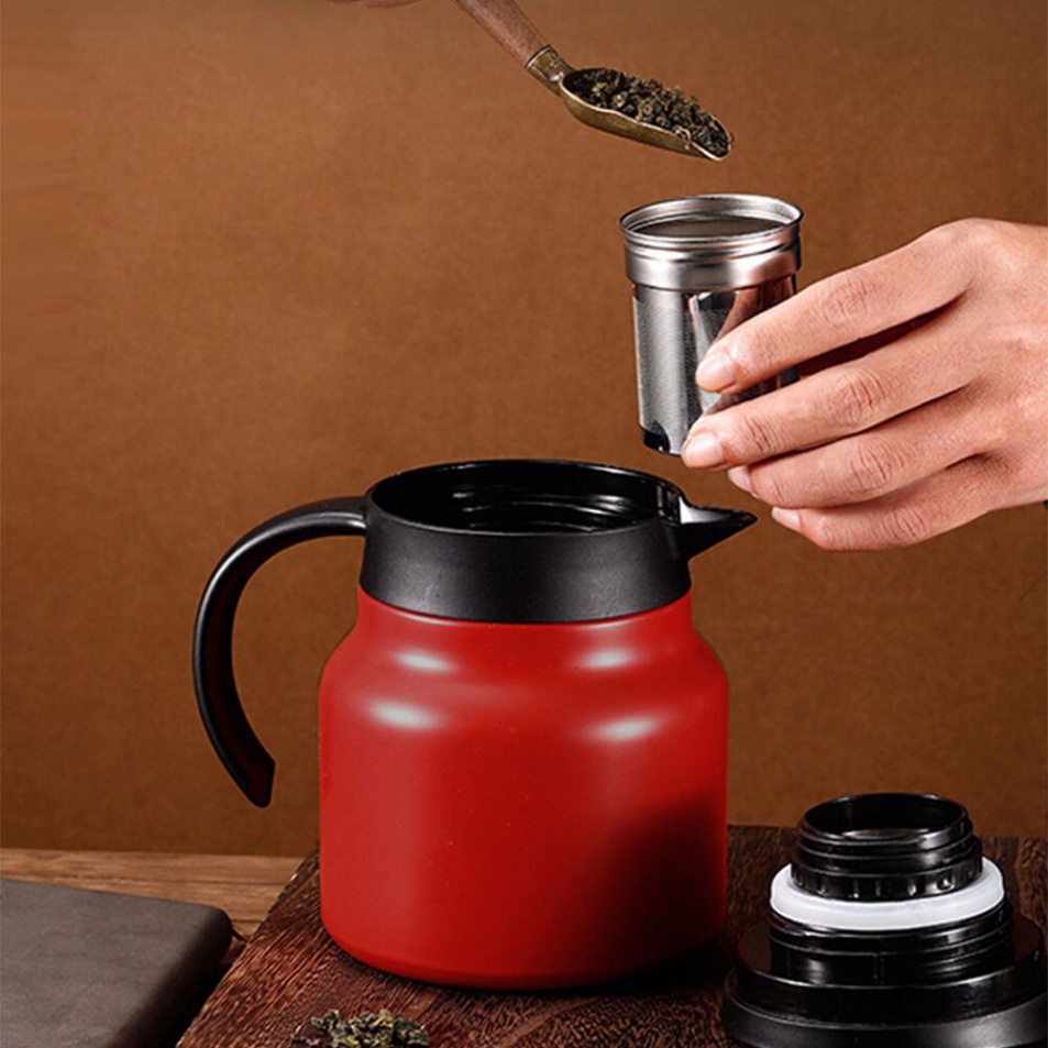 Bình giữ nhiệt 🔥FREESHIP🔥 Ấm giữ nhiệt pha trà inox 316 có lọc trà 1000ml