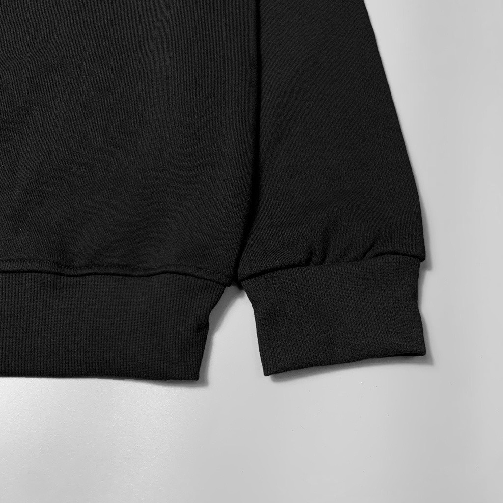 Áo Sweater 1977 Đen Trắng Nam Nữ Unisex, Áo Nỉ Unisex Form Rộng Phong Cách Hàn Quốc