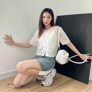 Janet studio • áo voan vải nổi