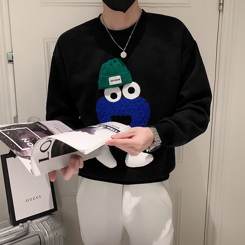 Áo Sweater Cotton Dài Tay Thời Trang Thu Đông Dành Cho Nam