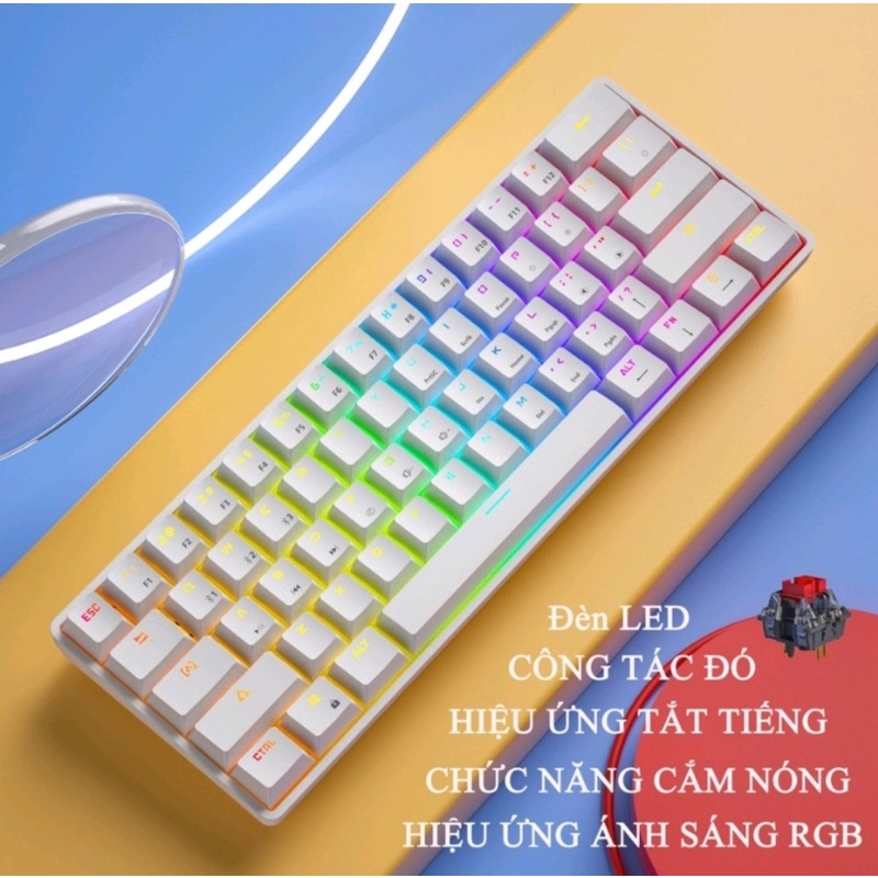 Phím Cơ Không Dây Bluetooth K28 Led RGB