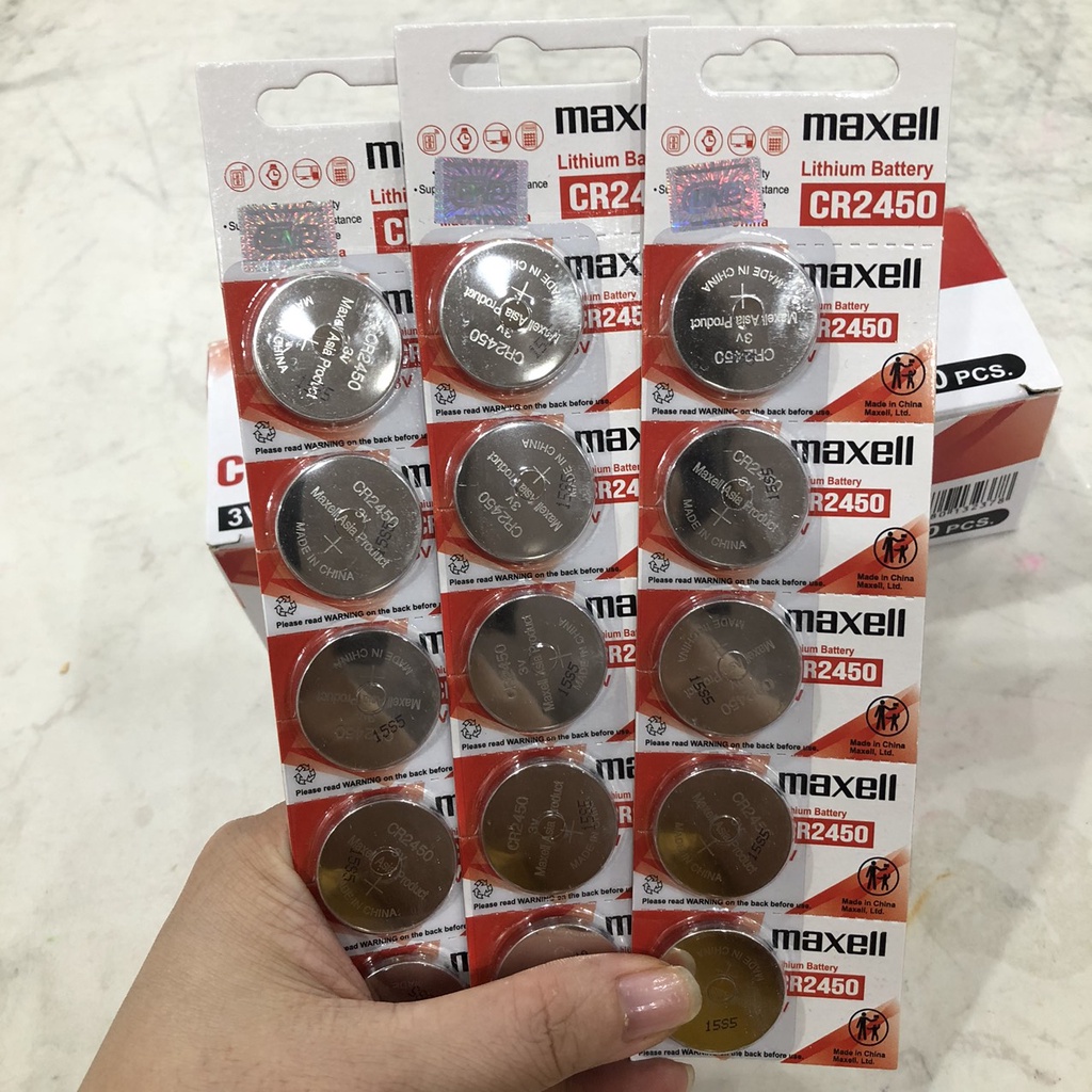 Pin CR2450 3V Lithium Maxell Chính Hãng