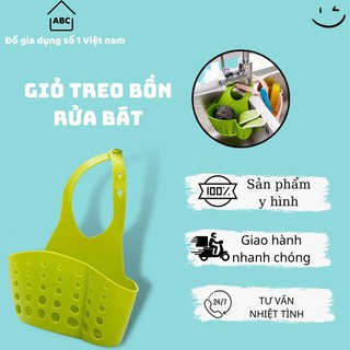 GIỎ TREO BỒN RỬA BÁT BẰNG NHỰA - RỔ TREO BỒN RỬA CHÉN