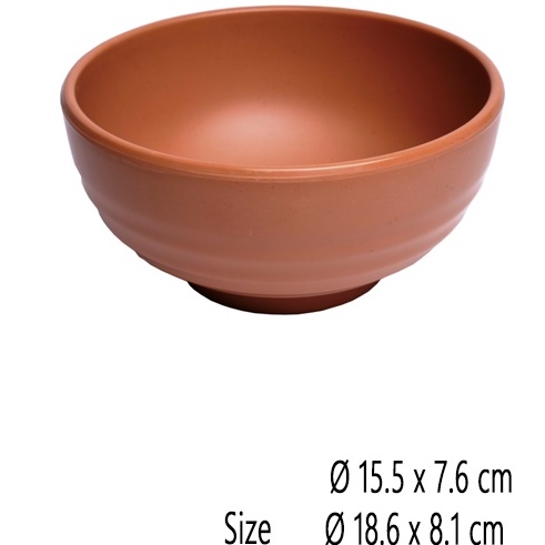 Tô tròn đựng bún,phở nhựa Melamine nhám ngói nhiều Size