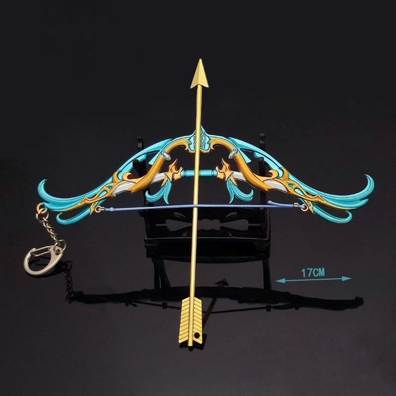 Mô hình Cung trong Genshin Impact Cao Cấp Dài 17cm bằng Kim Loại Mô hình trưng bày trang trí