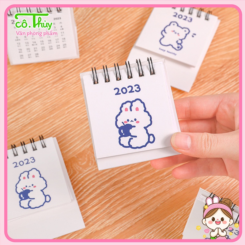 LỊCH NHỎ ĐỂ BÀN GHI CHÚ KẾ HOẠCH/LỊCH TRÌNH HẰNG NGÀY 2023 LM01