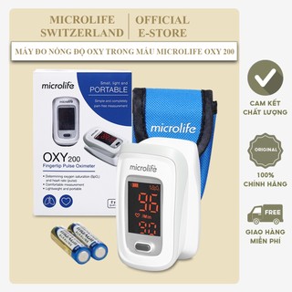 MÁY ĐO NỒNG ĐỘ OXI TRONG MÁU MICROLIFE OXY200 | HÀNG CHÍNH HÃNG THỤY SỸ