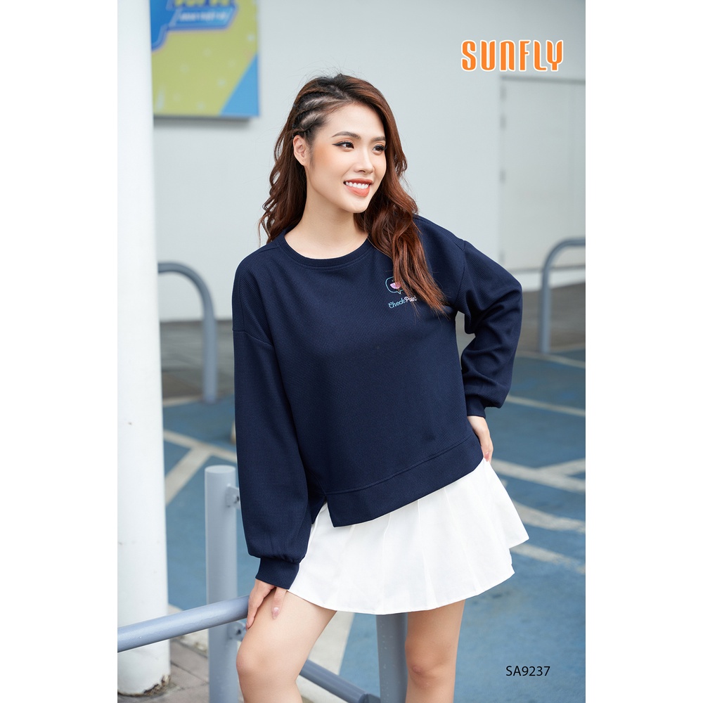 SA9237 ÁO CASUAL THUN TỔ ONG