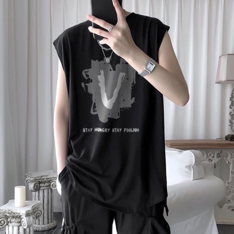 Áo 3 lỗ nam chất vải co dãn thời trang tập gym cao cấp big size 35kg - 125kg *